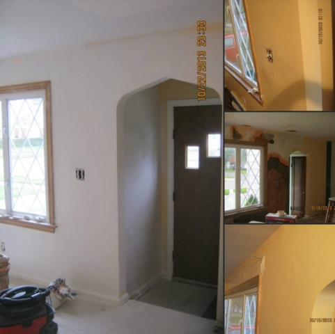Plaster Repair Before and After