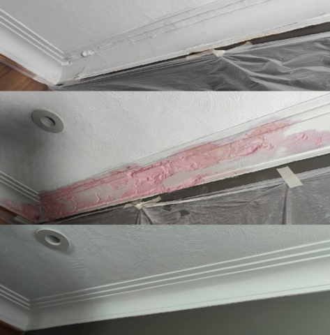 plaster cornice repair