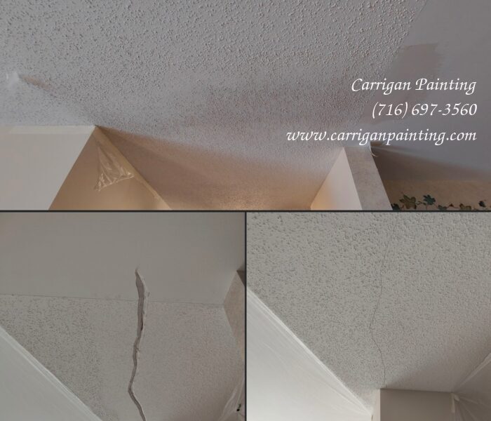 Popcorn ceiling repair