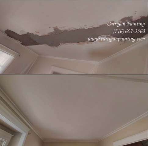plaster ceiling repair before and after