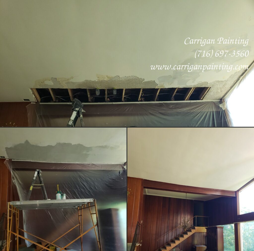 water damage ceiling repair amherst ny