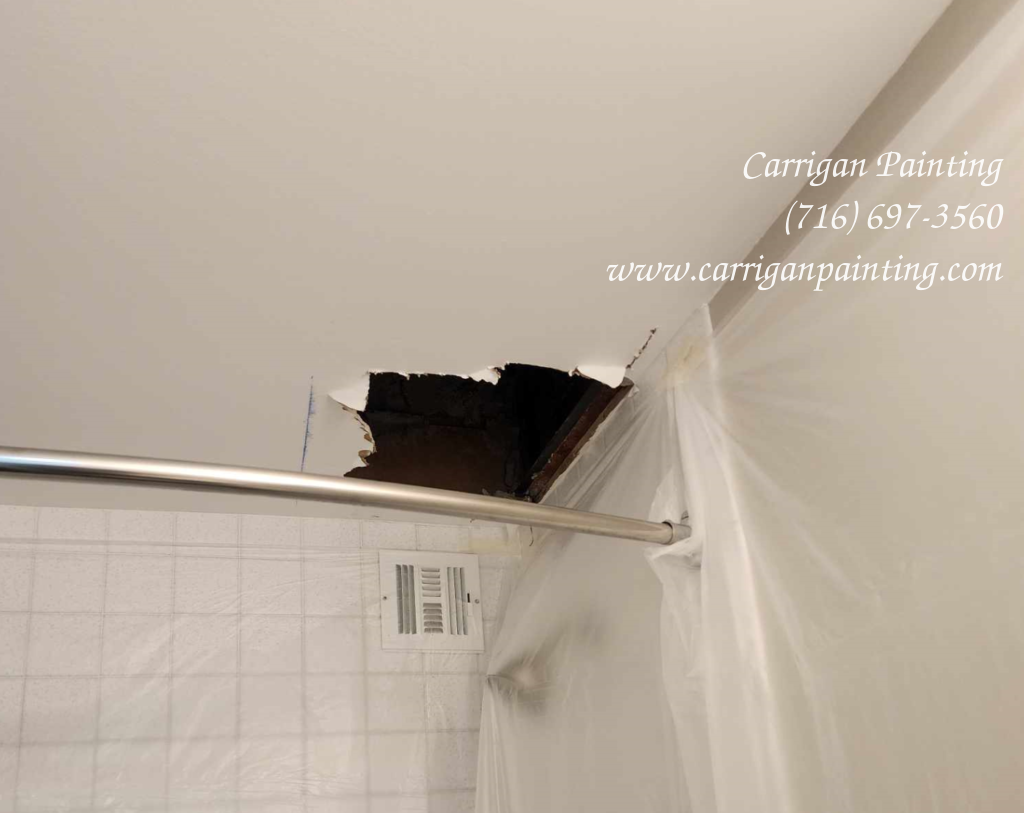 bathroom ceiling hole