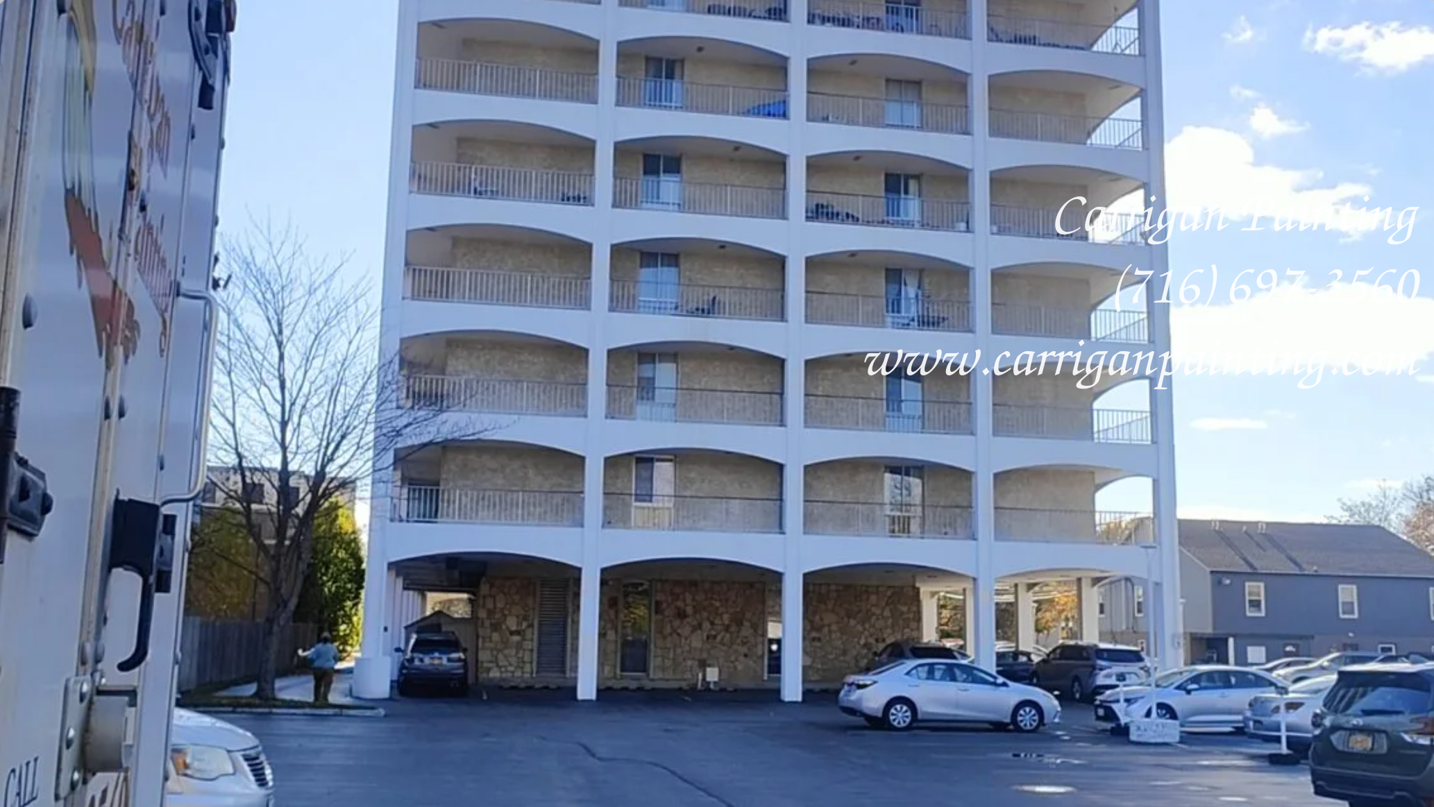 Williamsville Towers Condominiums: Ceiling Repair and Painting