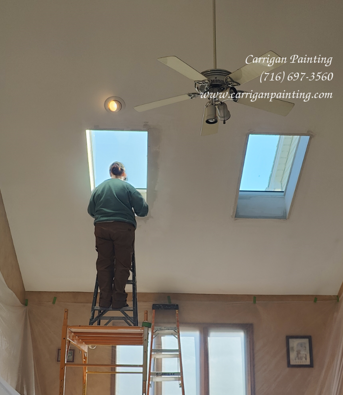 skylight drywall repair