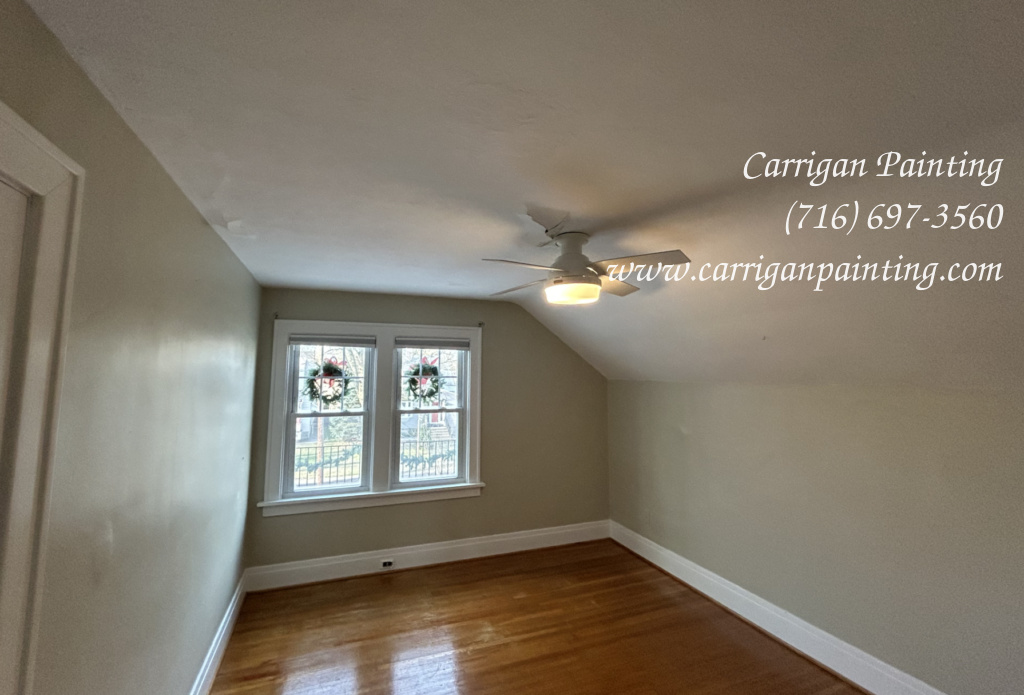 The Curse of the Plaster Bulge Strikes Again! - The Carrigan Archives bedroom with numerous plaster bulges