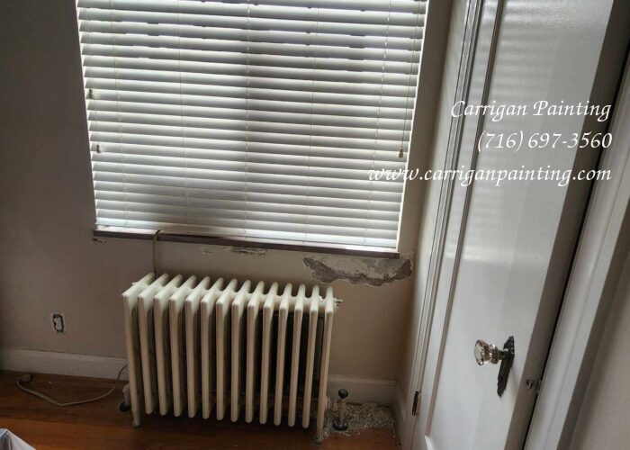 water damage under window