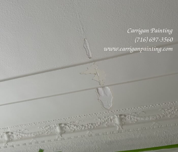 damage to plaster ceiling
