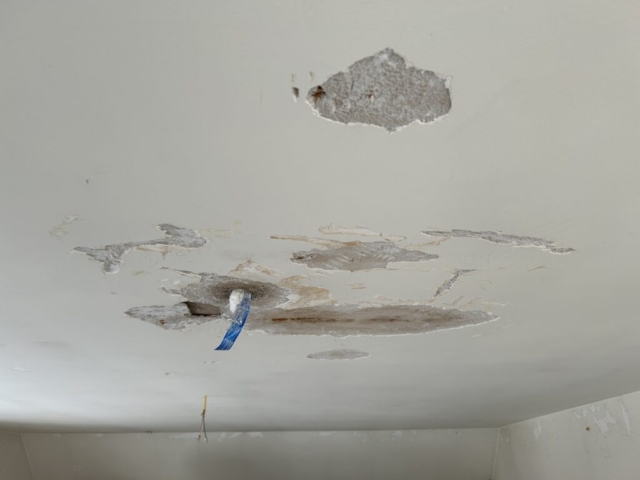 Small roof leak causes major water damage!