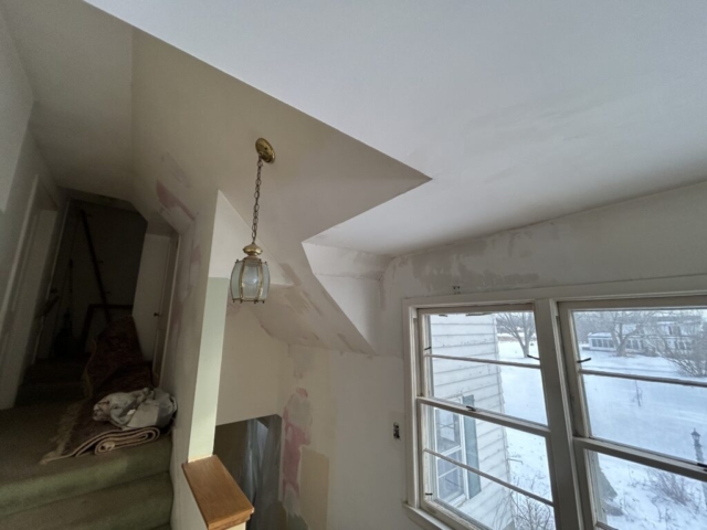 Small roof leak causes major water damage!