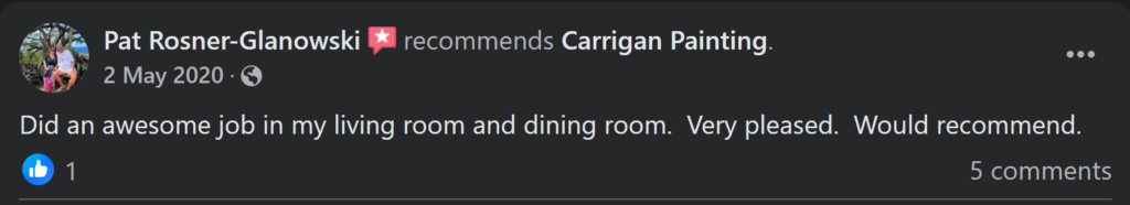 Carrigan Painting's Reviews