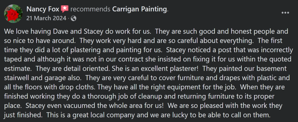 Carrigan Painting's Reviews