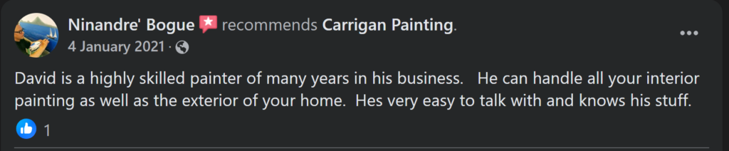 Carrigan Painting's Reviews