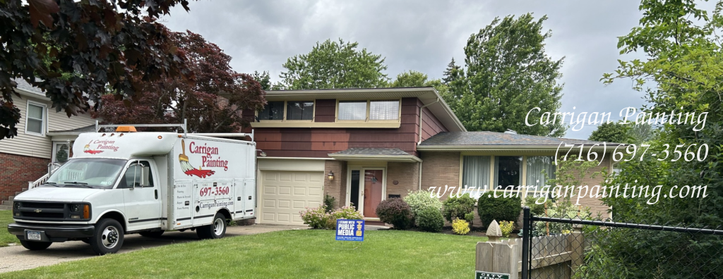 Two Coats of Perfection: Exterior Painting in Snyder NY.