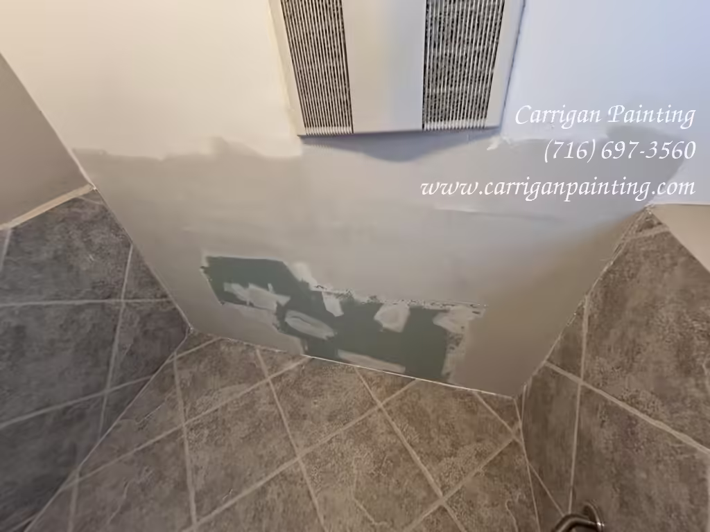 Bathroom Ceiling Repair in Williamsville - The Carrigan Archives Finished bathroom ceiling repair in Williamsville NY 14221