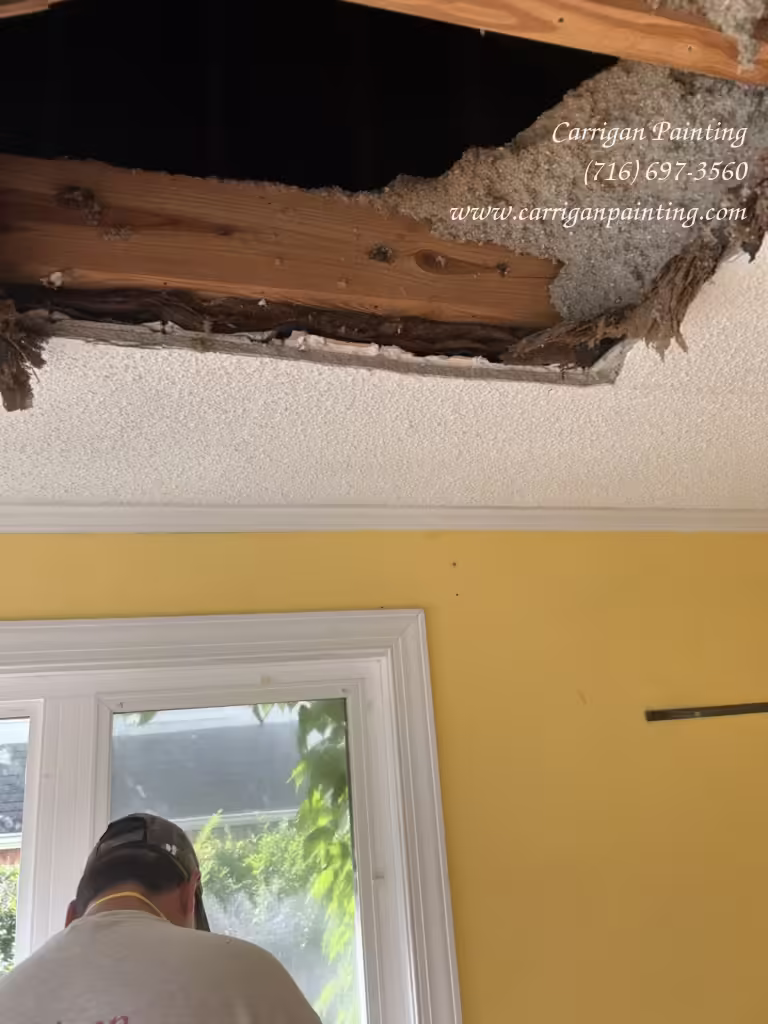 Emergency ceiling repair in Williamsville NY 14221 by Carrigan Painting