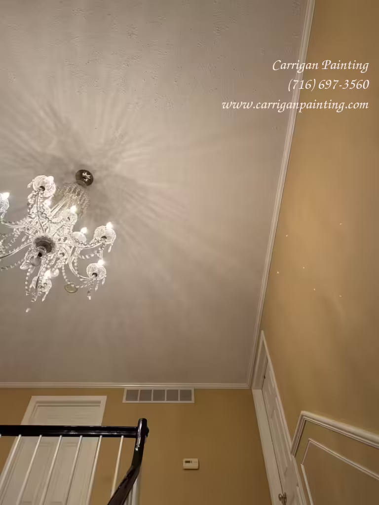 finished textured ceiling repair