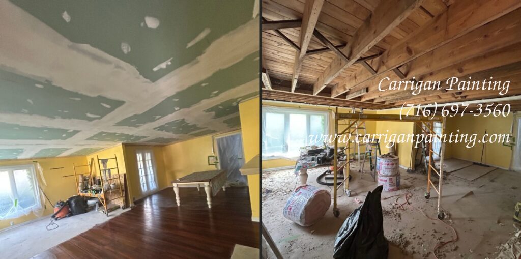 🛠️ Plaster Ceiling Replacement: Installing a New Ceiling in Williamsville – Part II