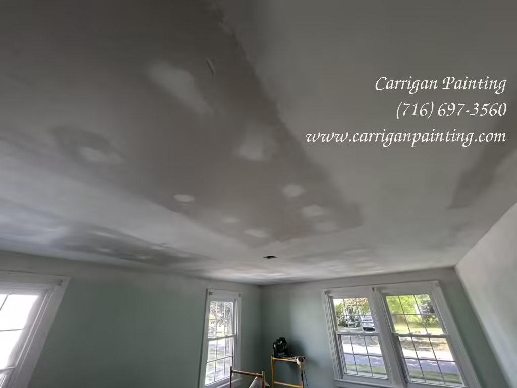 Finishing a New Drywall Ceiling in Tonawanda
