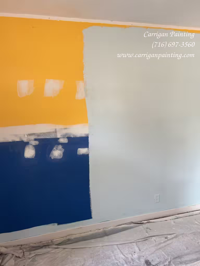 one coat coverage with Behr Dynasty - Still doing two coats of paint.