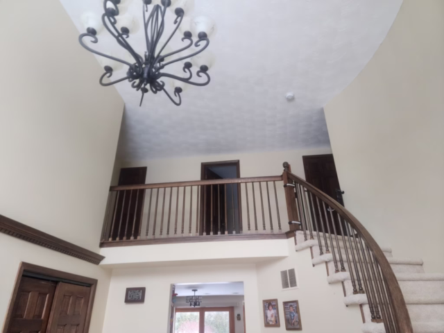 Foyer ceiling painting in Forest Heights Estates, Williamsville NY 14221