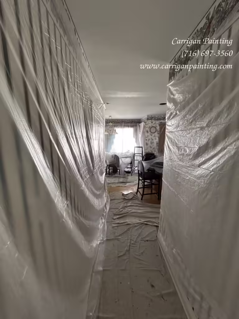 kitchen ceiling professionally painted in Wood Wind Acres, Orchard Park NY 