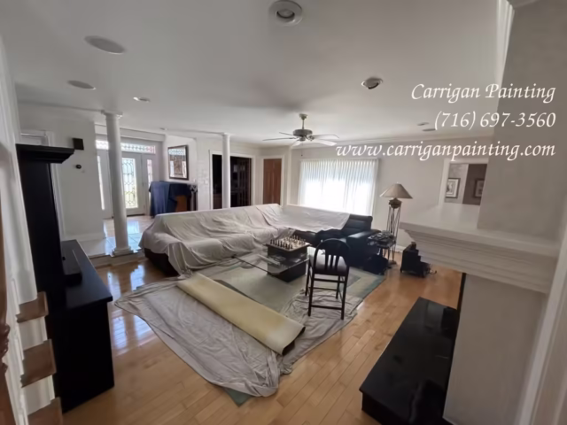 living room reim painting in Woodwind Acres, Orchard Park, NY