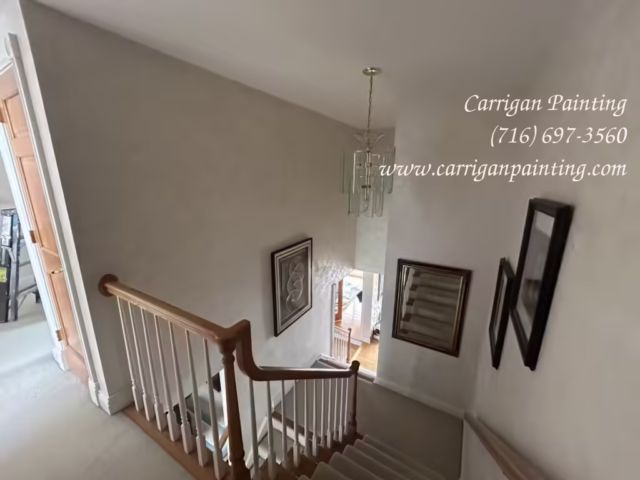 stairwell ceiling painting in Wood Wind Acres, Orchard Park NY