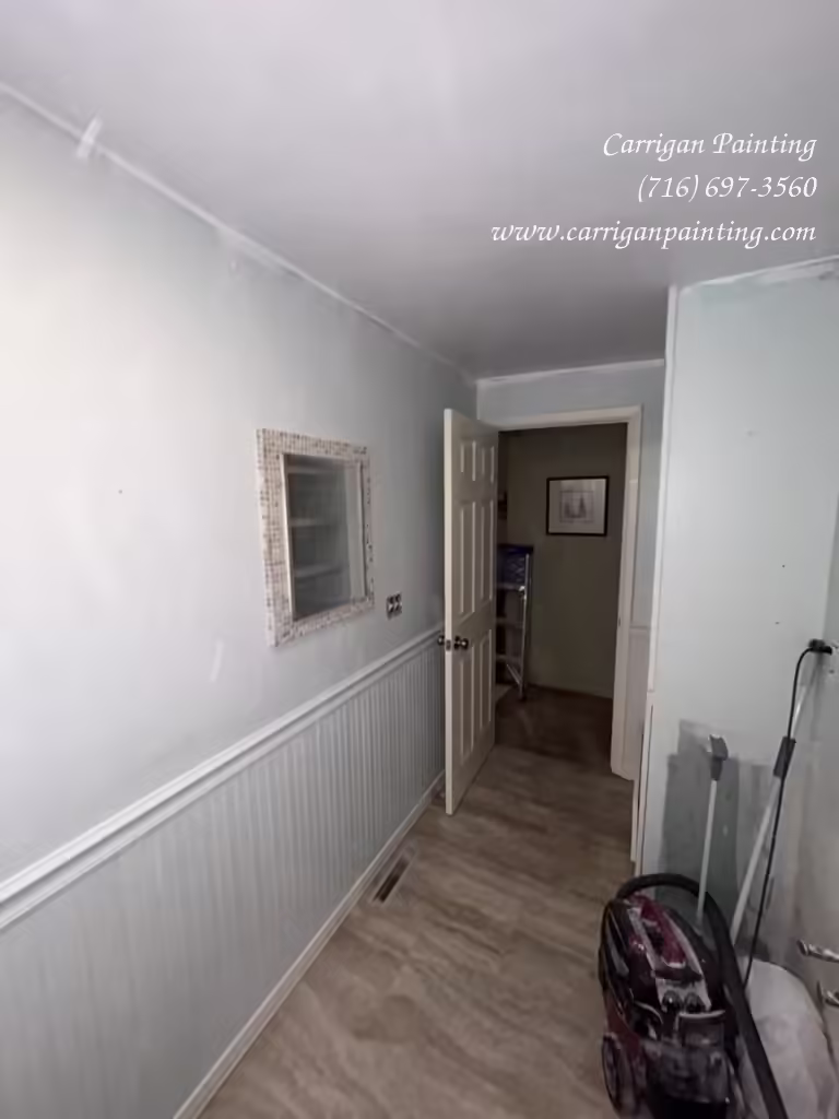 Lockport NY Bathroom Ceiling Repair and Painting