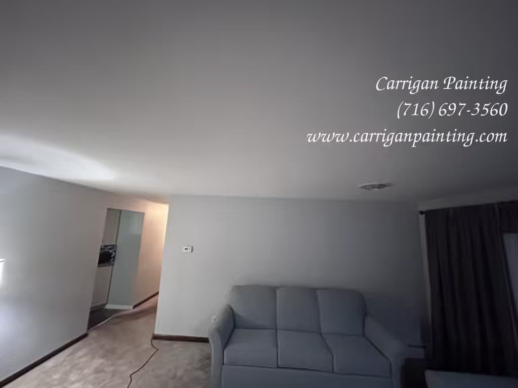 Cheektowaga NY: Drywall Patch in a Plaster Ceiling - Skim Coating