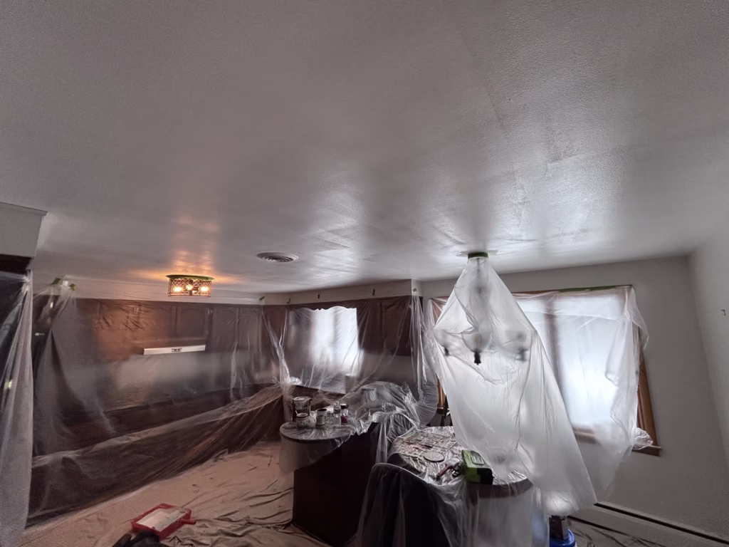 Ugly Plaster Ceiling Repair and Painting in North Tonawanda NY - Part 2 of 2