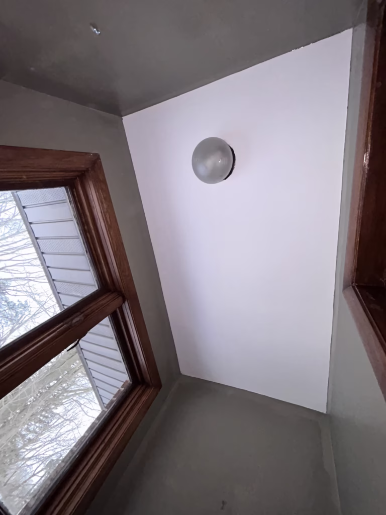 Ugly Plaster Ceiling Repair and Painting in North Tonawanda NY - Part 2 of 2