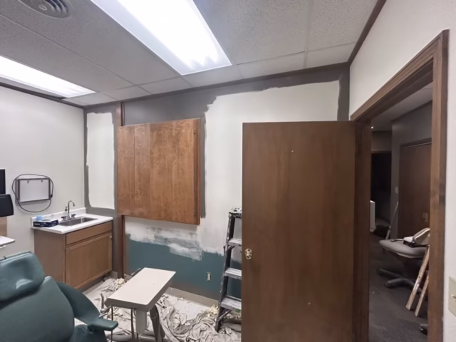 Beginning to paint interior walls in Amherst NY 14226
