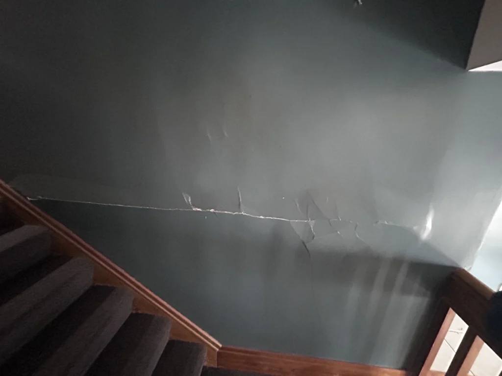 Plaster Bulge Repair and Painting in Akron NY