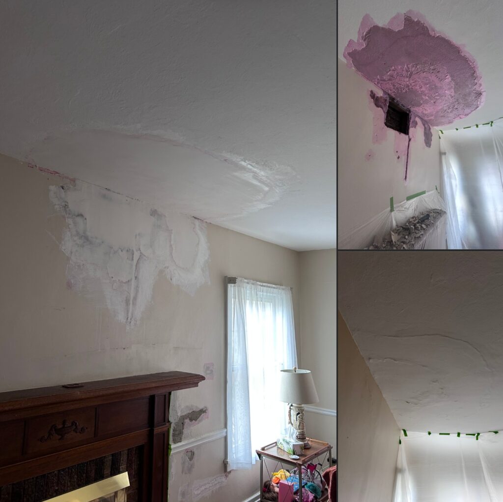 Water Damage Ceiling Repair – Plaster Restoration – Part II.