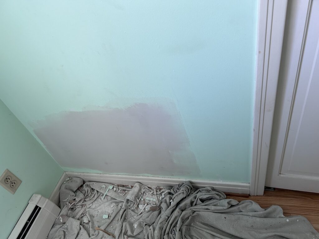 Drywall Repair and Painting after Plumbing Work