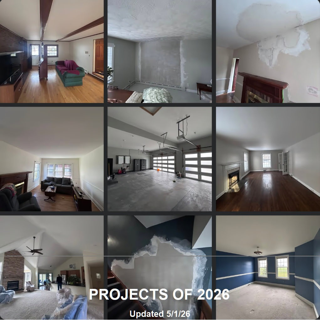 Recent projects completed by Carrigan Painting in 2026