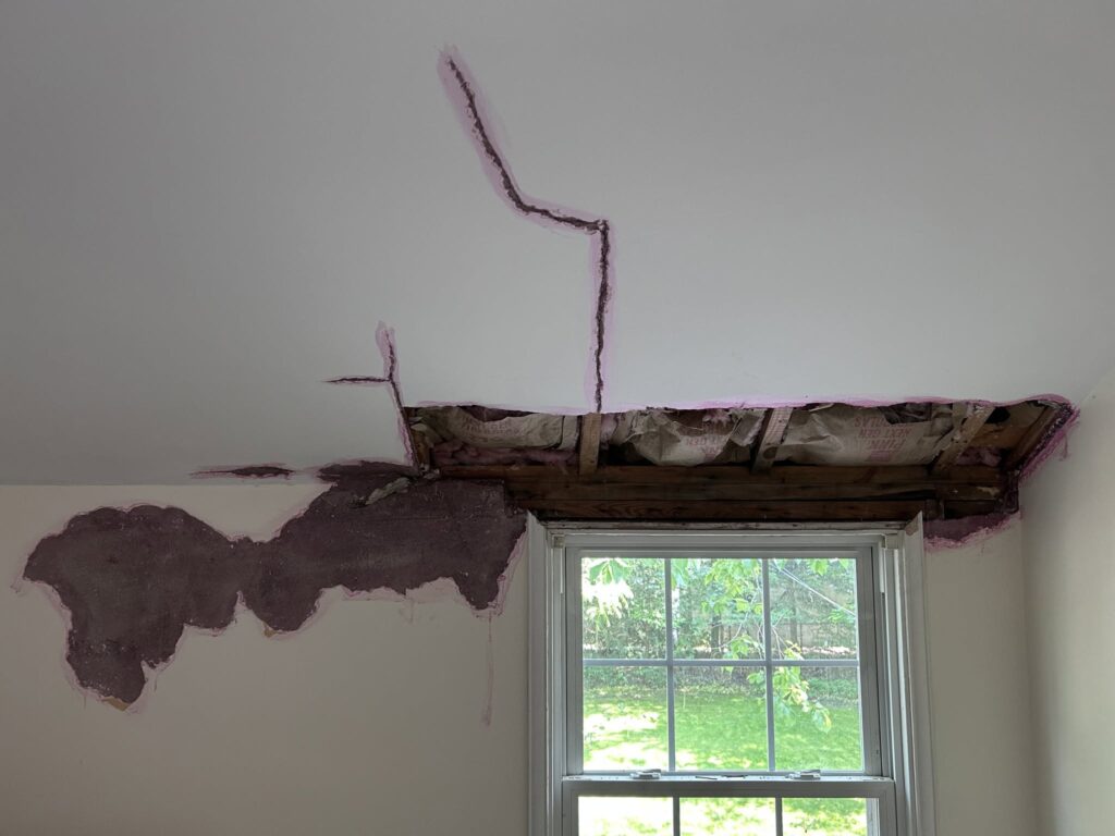 Repairing 5 Water-Damaged Plaster Ceilings in Snyder, NY