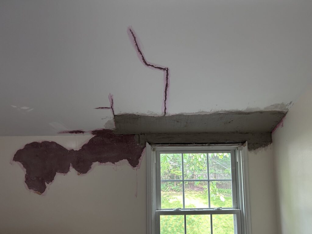 Repairing 5 Water-Damaged Plaster Ceilings in Snyder, NY