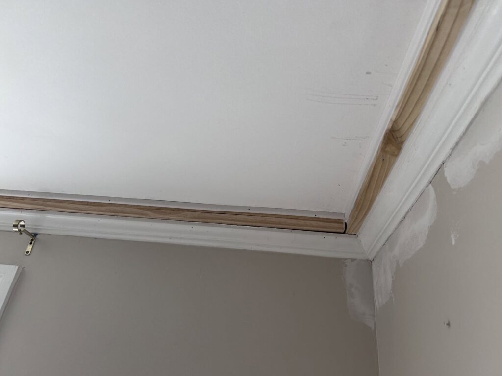 Hidden Beneath an Ugly Tile Ceiling: A Plaster Ceiling Worth Restoring