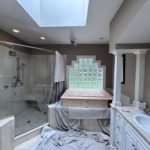 platform over built in bathtub