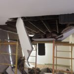 Controlled Collapse of a 11'x15' Plaster Ceiling Section