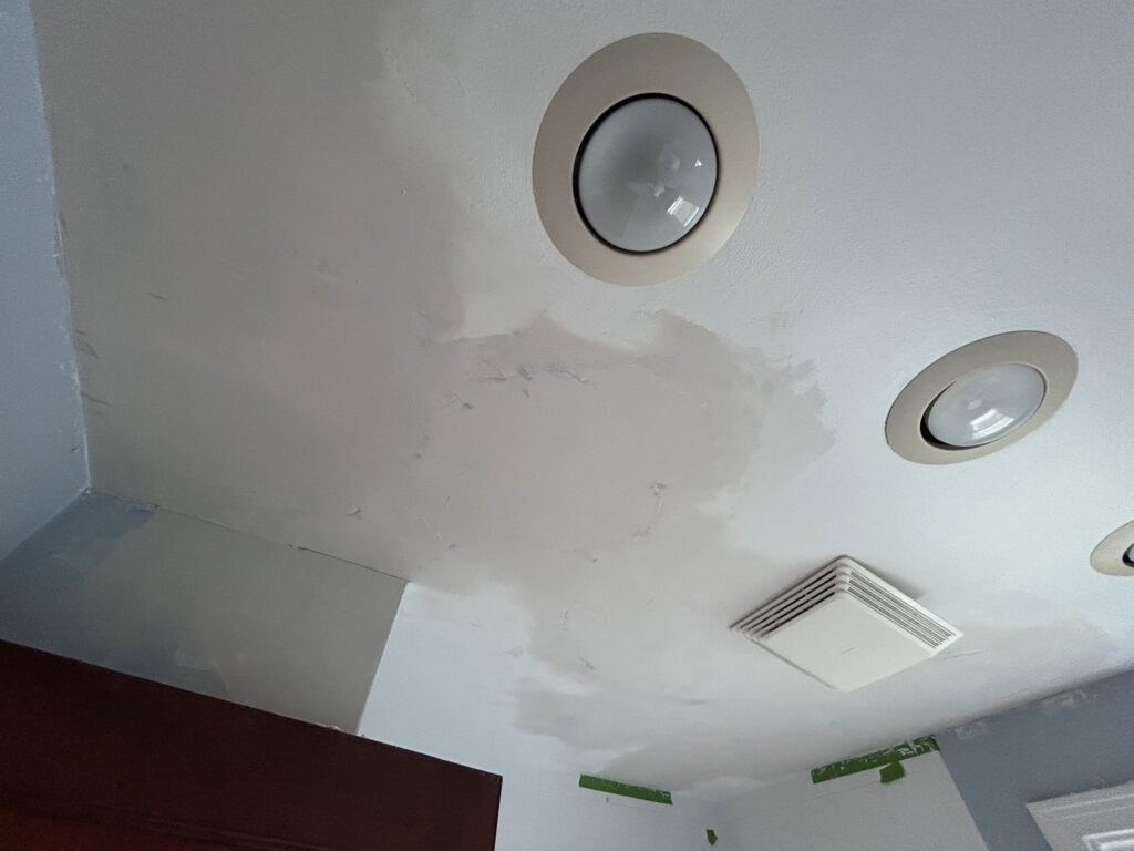 Restoring Bathroom Ceiling After Roof Leak in Snyder